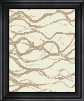 Framed Neutral Undulate I Print