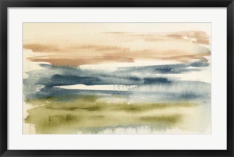 Framed Blended Horizon I Print