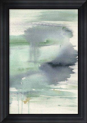 Framed Feather Blue Horizon II Print