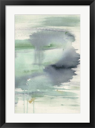 Framed Feather Blue Horizon II Print