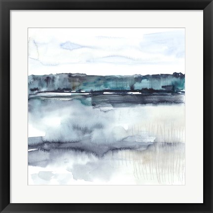 Framed View Across the Lake II Print