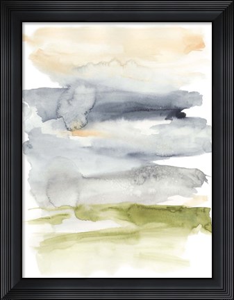 Framed Crystallized Marsh I Print