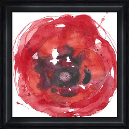 Framed Kinetic Poppy II Print