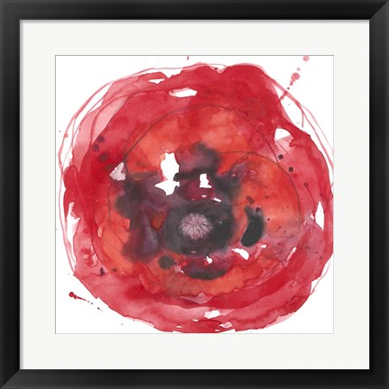 Framed Kinetic Poppy II Print