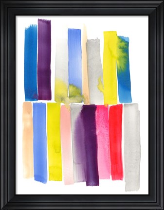 Framed Lined Up I Print