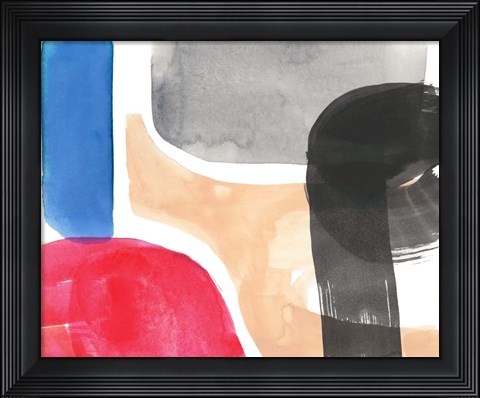 Framed Intersected Shapes I Print