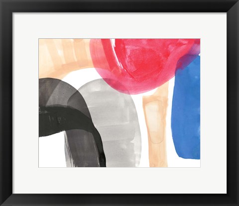 Framed Intersected Shapes II Print