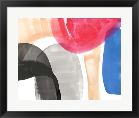 Framed Intersected Shapes II Print