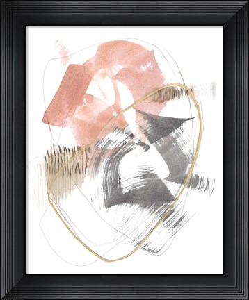 Framed Blushing Circularity I Print