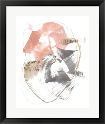 Framed Blushing Circularity I Print