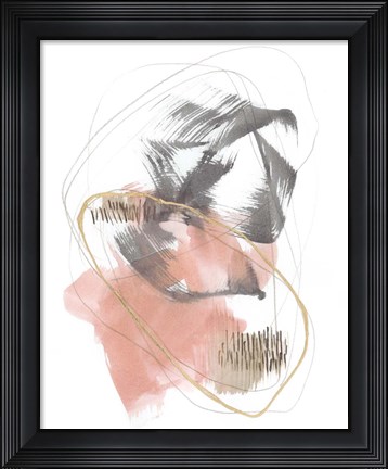 Framed Blushing Circularity II Print