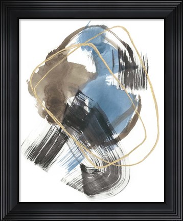 Framed Gold Loops I Print