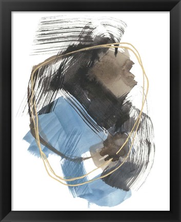 Framed Gold Loops II Print