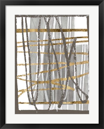 Framed Golden Thread I Print