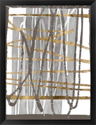 Framed Golden Thread III Print