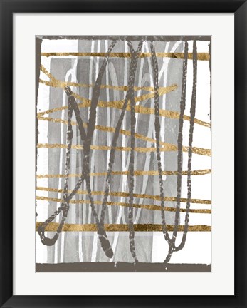 Framed Golden Thread III Print