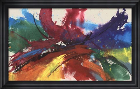 Framed Twisting Rainbow II Print