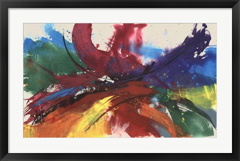 Framed Twisting Rainbow II Print