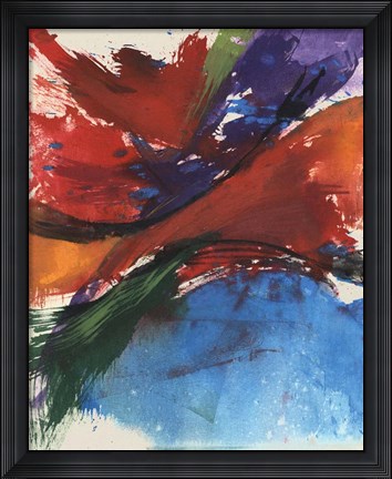 Framed Primary Splash II Print