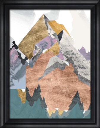 Framed Metallic Range I Print