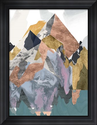 Framed Metallic Range II Print