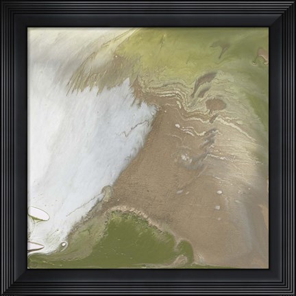 Framed Avocado Marble I Print