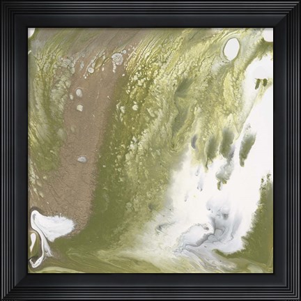 Framed Avocado Marble II Print