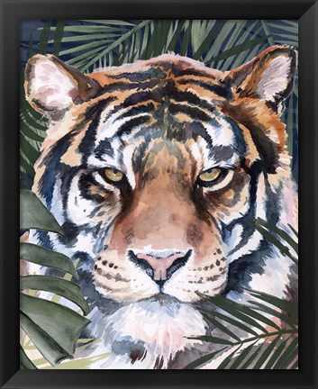 Framed Jungle Cat I Print