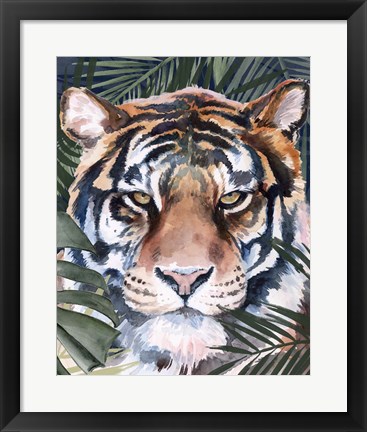 Framed Jungle Cat I Print