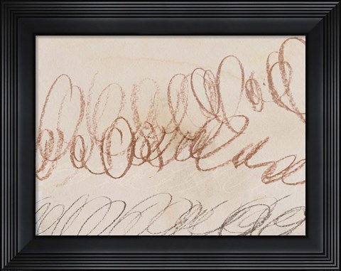 Framed Squiggles II Print