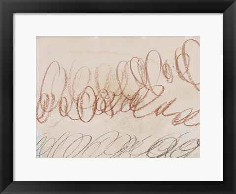 Framed Squiggles II Print