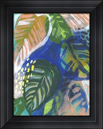 Framed Hazy Jungle II Print
