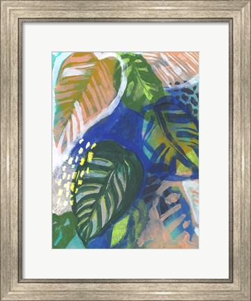 Framed Hazy Jungle II Print