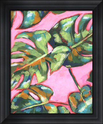 Framed Psychedelic Palms I Print
