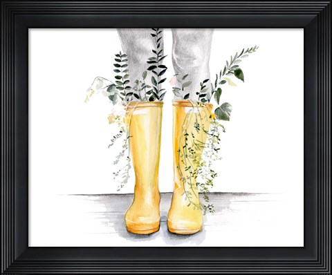 Framed Flow &amp; Grow I Print