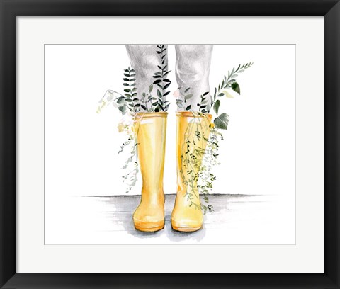Framed Flow &amp; Grow I Print
