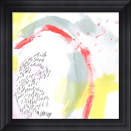 Framed Mint Vortex I Print