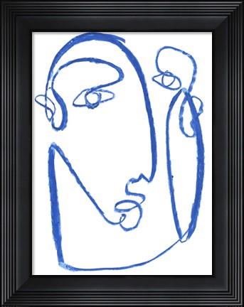 Framed Blue Self II Print