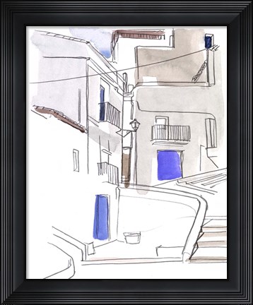 Framed Alley Light II Print