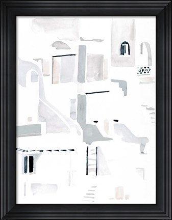 Framed Ascending Neutrals I Print
