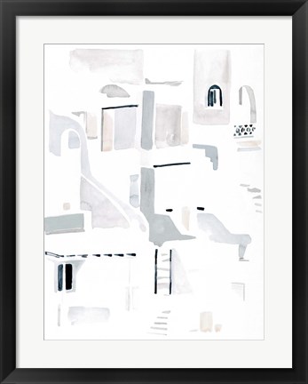 Framed Ascending Neutrals I Print