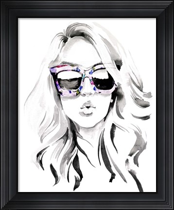 Framed Look into the Sun(Glasses) I Print