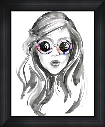 Framed Look into the Sun(Glasses) II Print