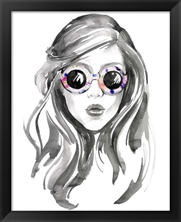 Framed Look into the Sun(Glasses) II Print