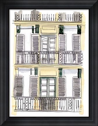 Framed On the Sunny Side of the Street I Print