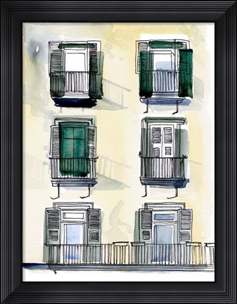 Framed On the Sunny Side of the Street II Print