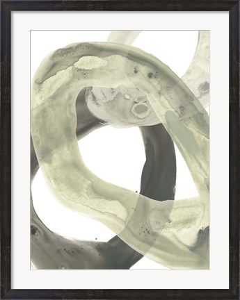 Framed Concentric Lichen II Print