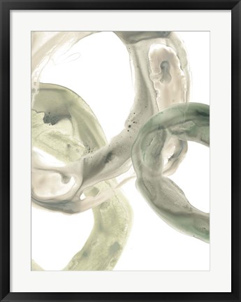 Framed Concentric Lichen III Print