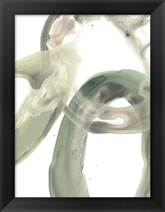 Framed Concentric Lichen V Print