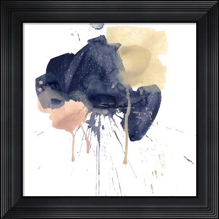 Framed Earthtone Gesture III Print